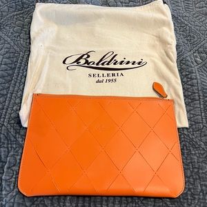 BRAND NEW BOLDRINI SELLERIA Orange Pouch Clutch